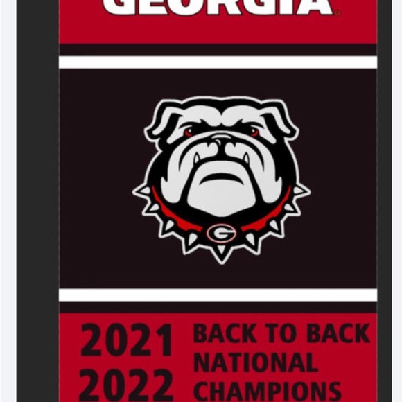Georgia Bulldogs back to back national champions garden flag - Picture 1 of 1